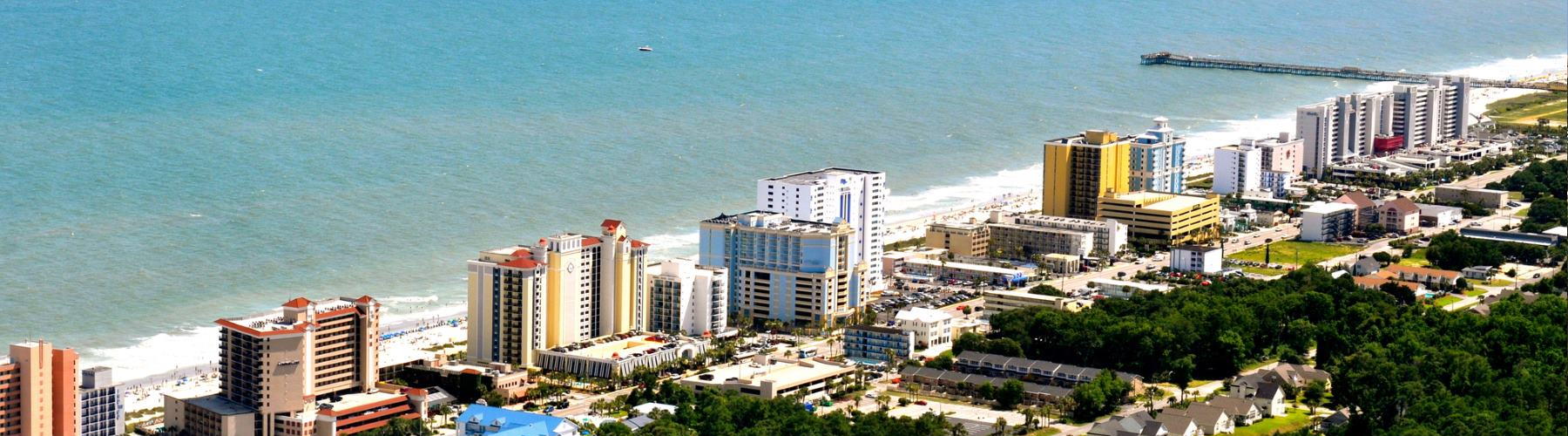 ariel view of Deerfield Beach